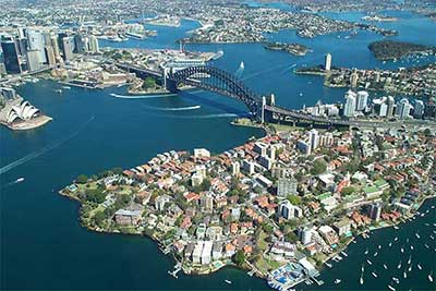 Sydney Opera House and harbour